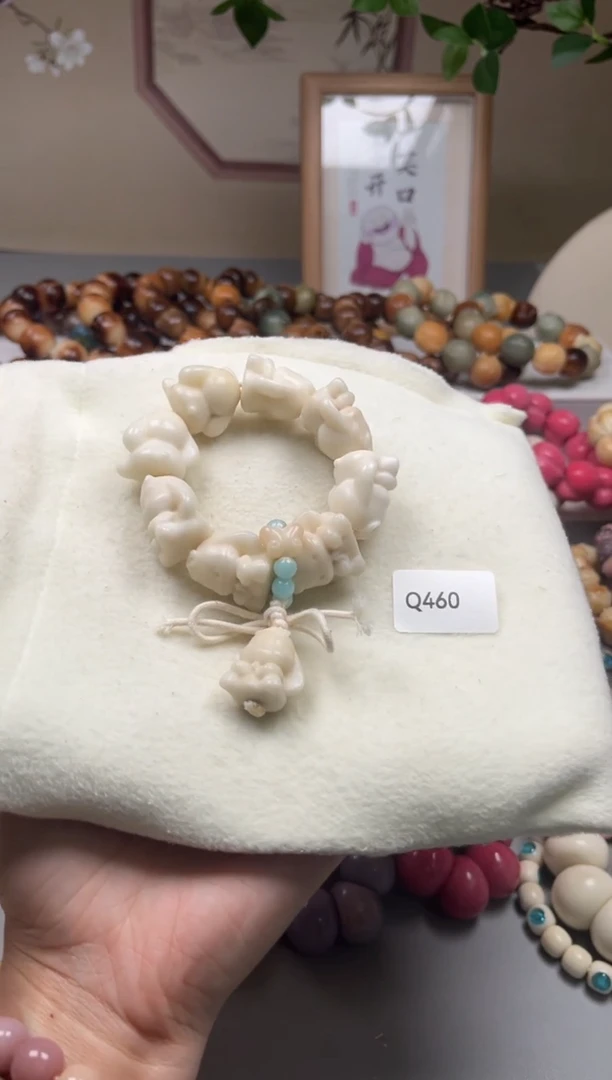 手串菩提根/象牙果Q460牙果兔子20mm一串通货