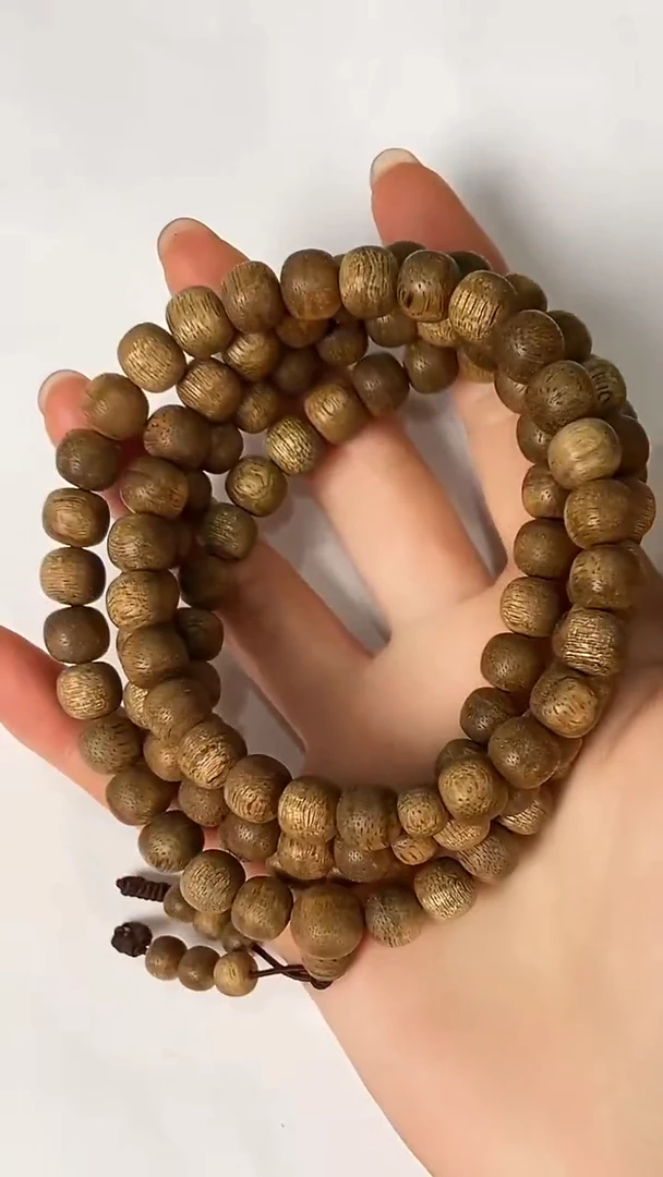 手串沉香ZY866柬埔寨沉香多圈手串多样性发一