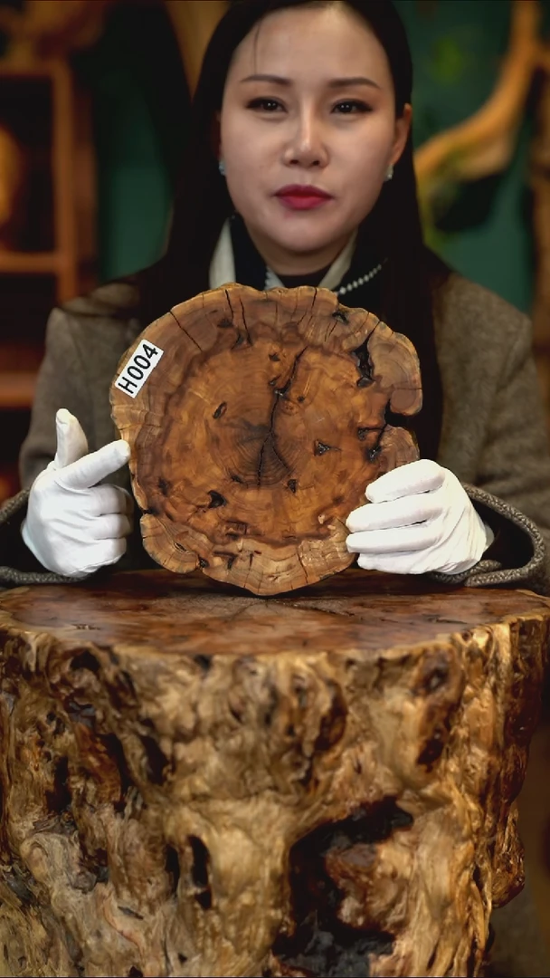 木雷击枣木底座