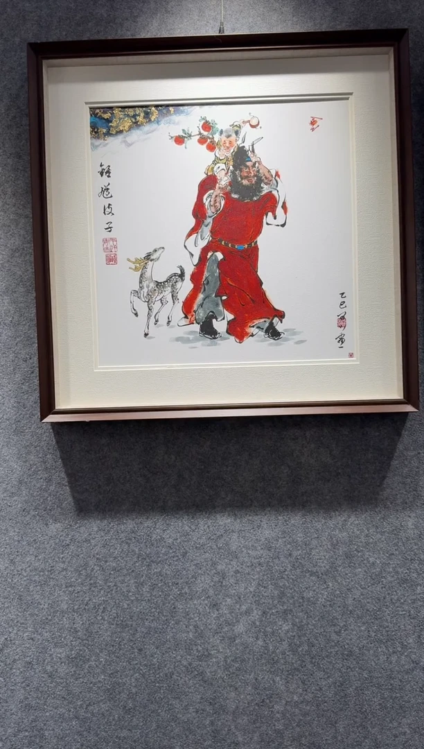 国画强****8牛百川老师手绘60*60现画一物一拍