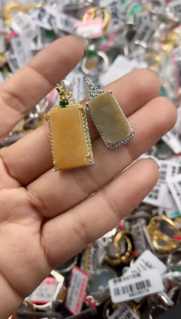 银S925镶嵌戒指翡翠7777-----3