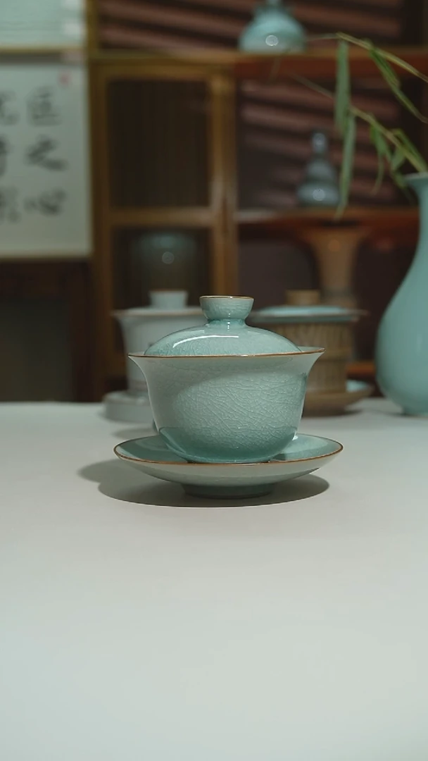 杯龙跷冰花元宝盖碗安全发货