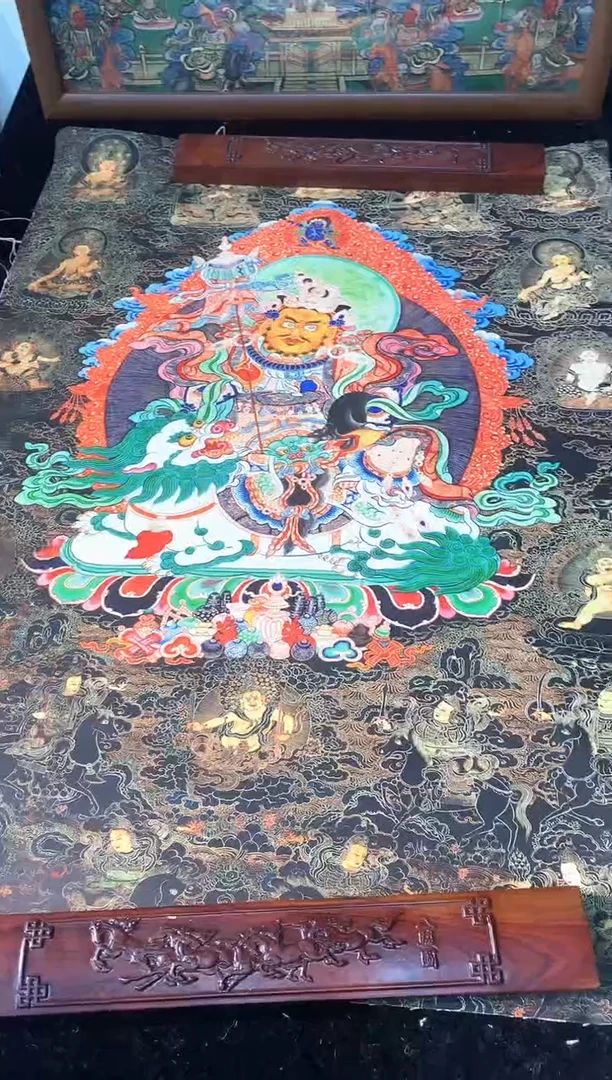 卷轴画011财宝天王