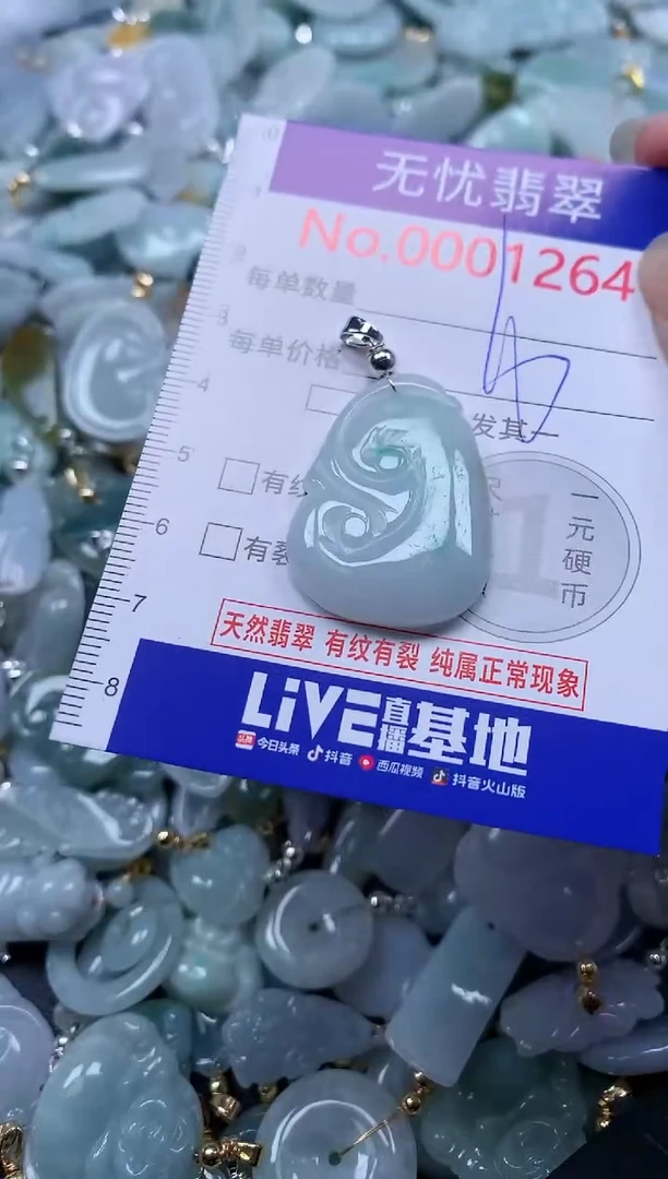 翡翠未镶嵌吊坠(不含链)1264
