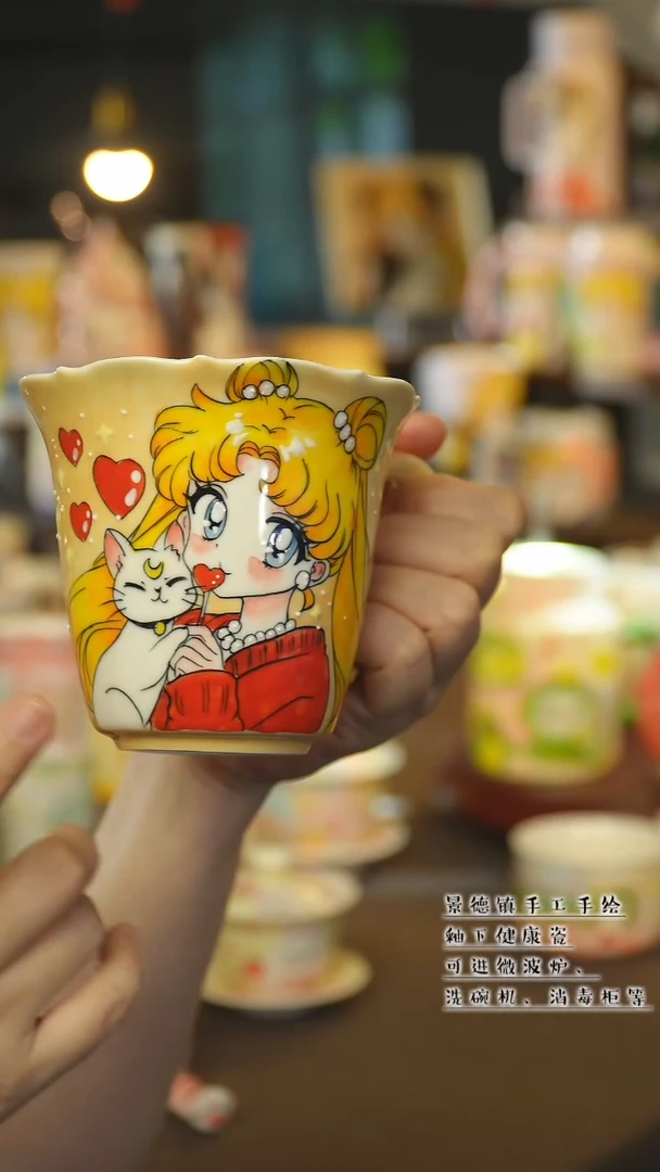景德镇陶瓷手作杯&A784