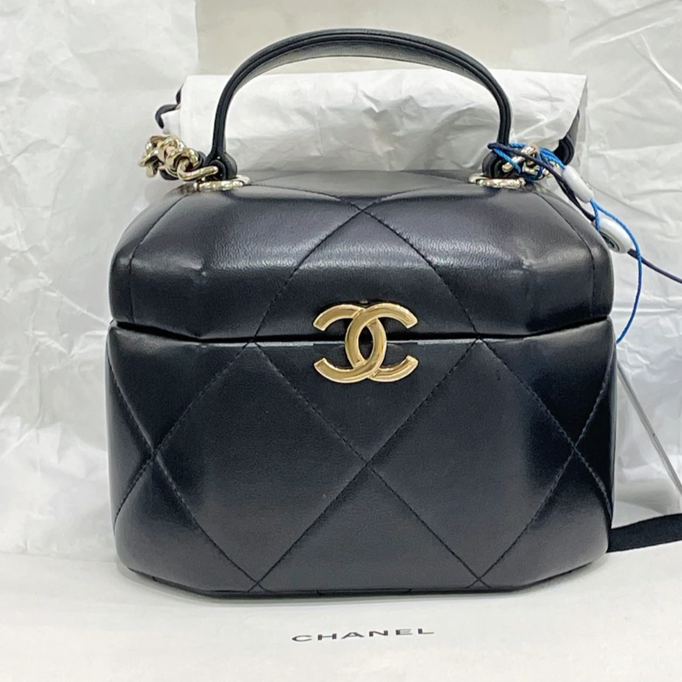 95新 Chanel/香奈儿 手提化妆盒包包/7QH30957