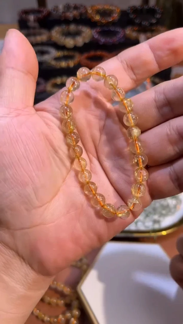 未镶嵌手串水晶SJ-872金发晶