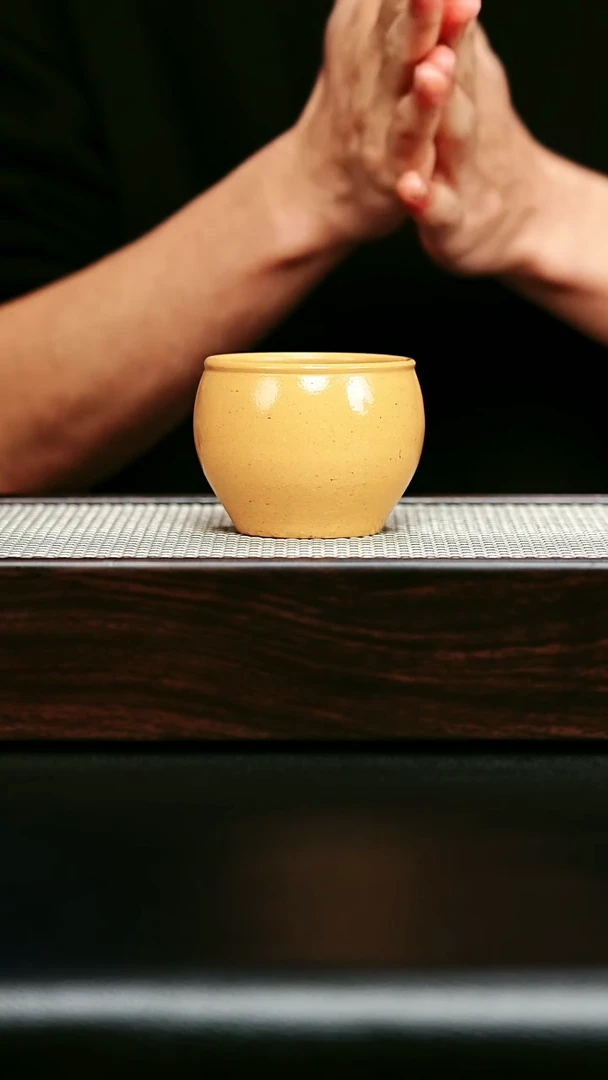 茶杯紫砂宜兴紫砂 主人杯 黄金段h470