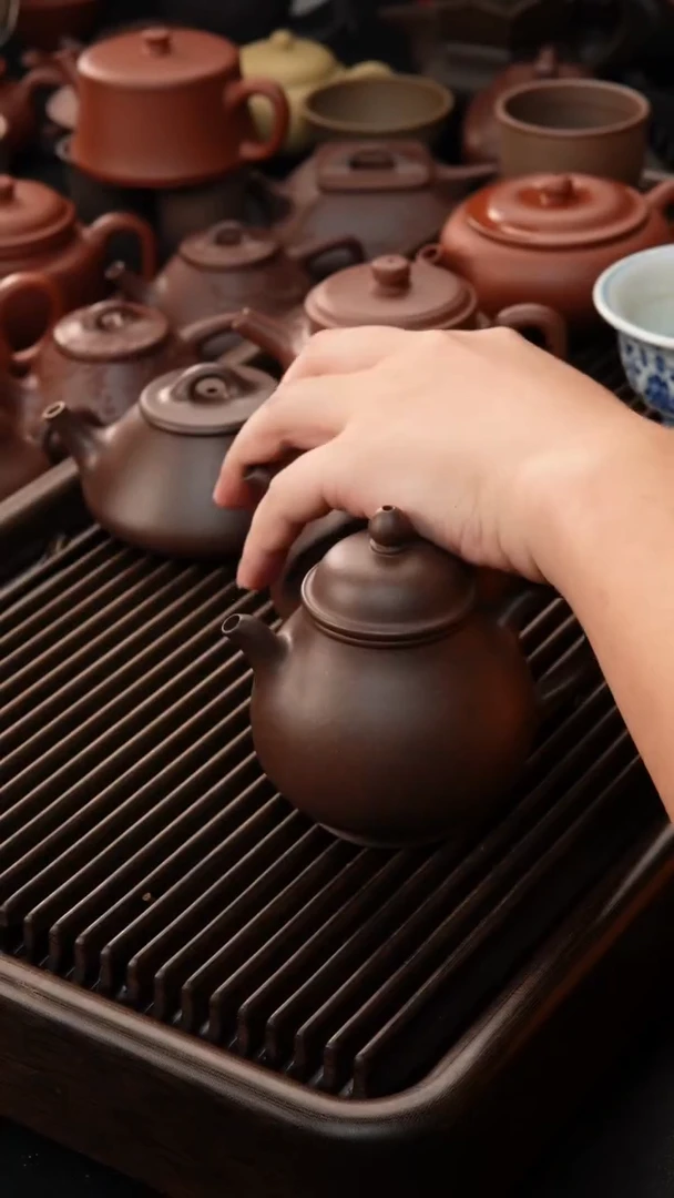 紫砂公道杯一厂紫泥 潘壶