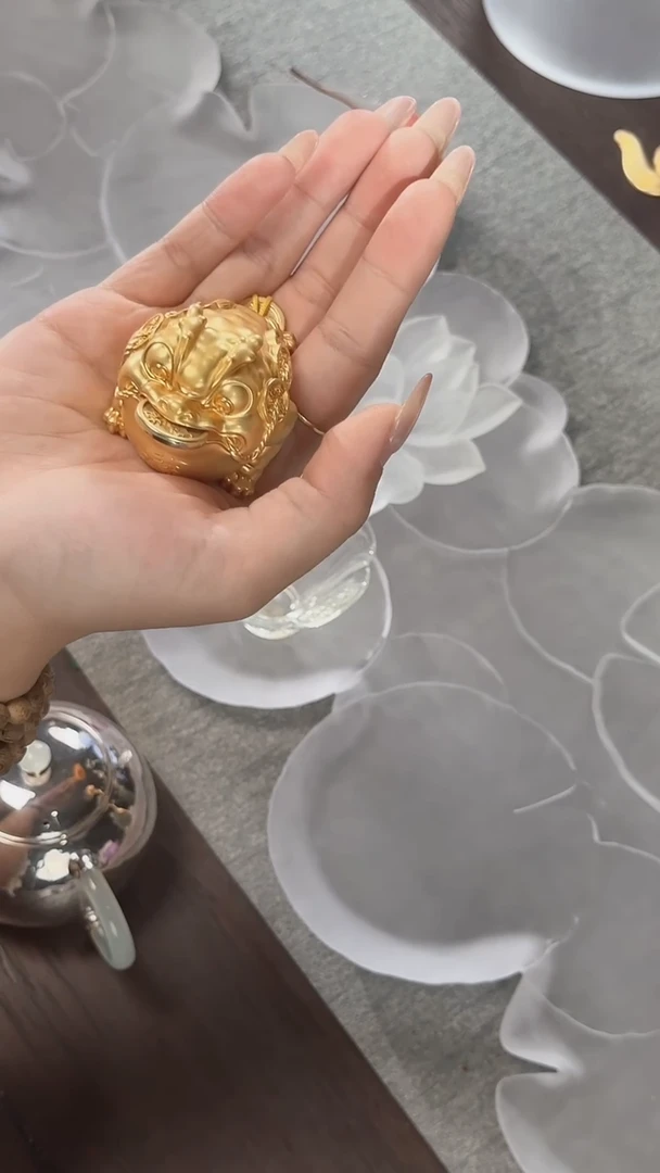 手工艺品琉璃金蟾