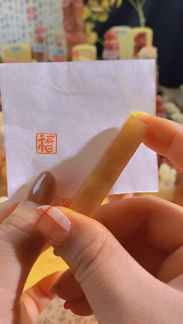 寿山石印石红a105 龙头福1*1*5有库存