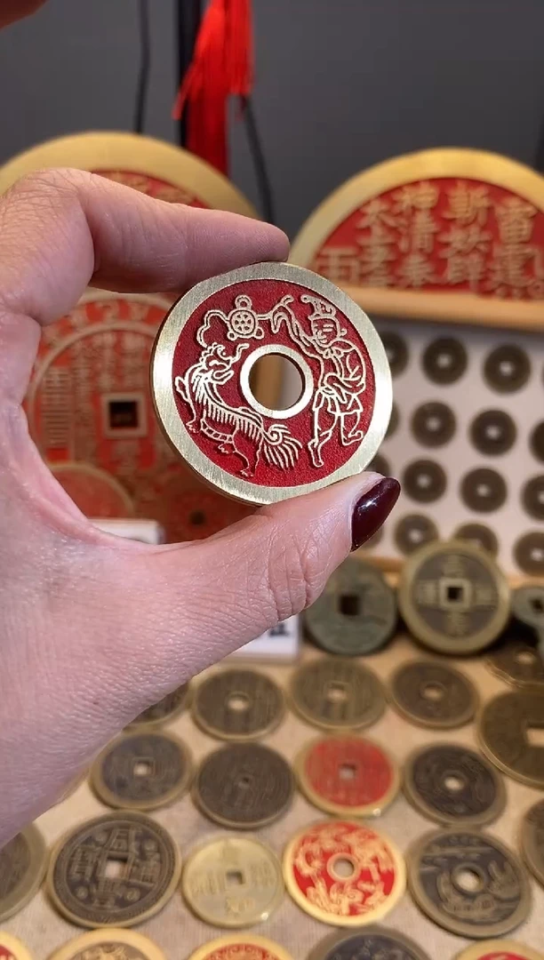 铜现代工艺品翻砂醒狮