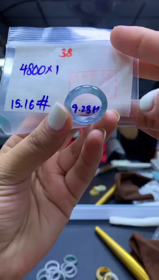 未镶嵌定制翡翠?****?戒圈#4800元-毛货需精细抛光
