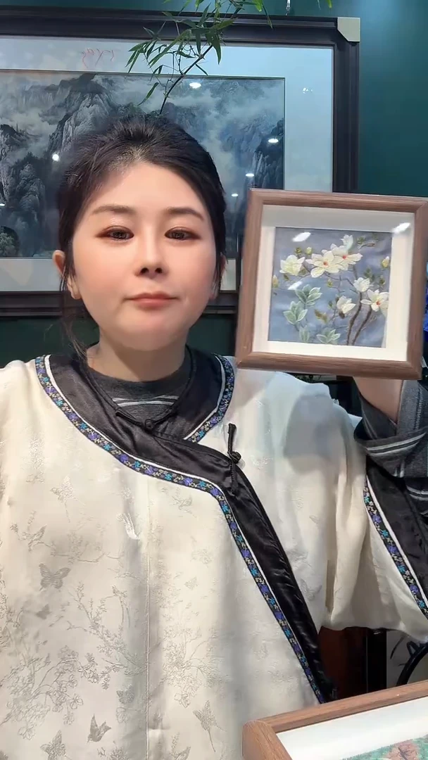 刺绣非遗苏绣手工刺绣摆台