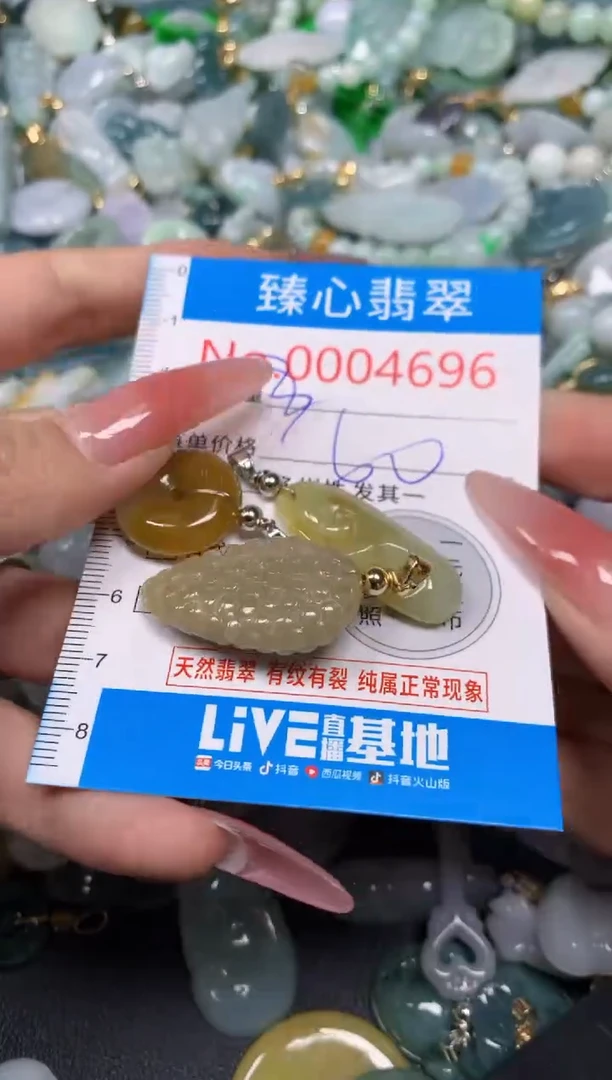 【闪购商品】翡翠颈饰未镶嵌含绳0004696