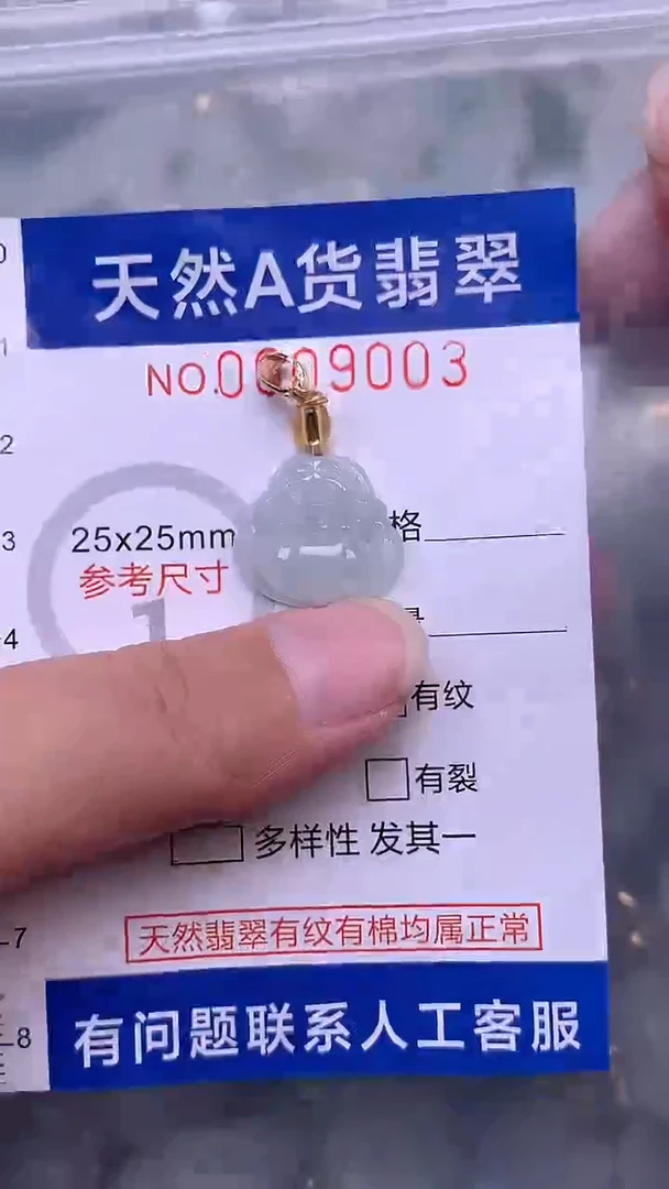翡翠未镶嵌吊坠(不含链)1