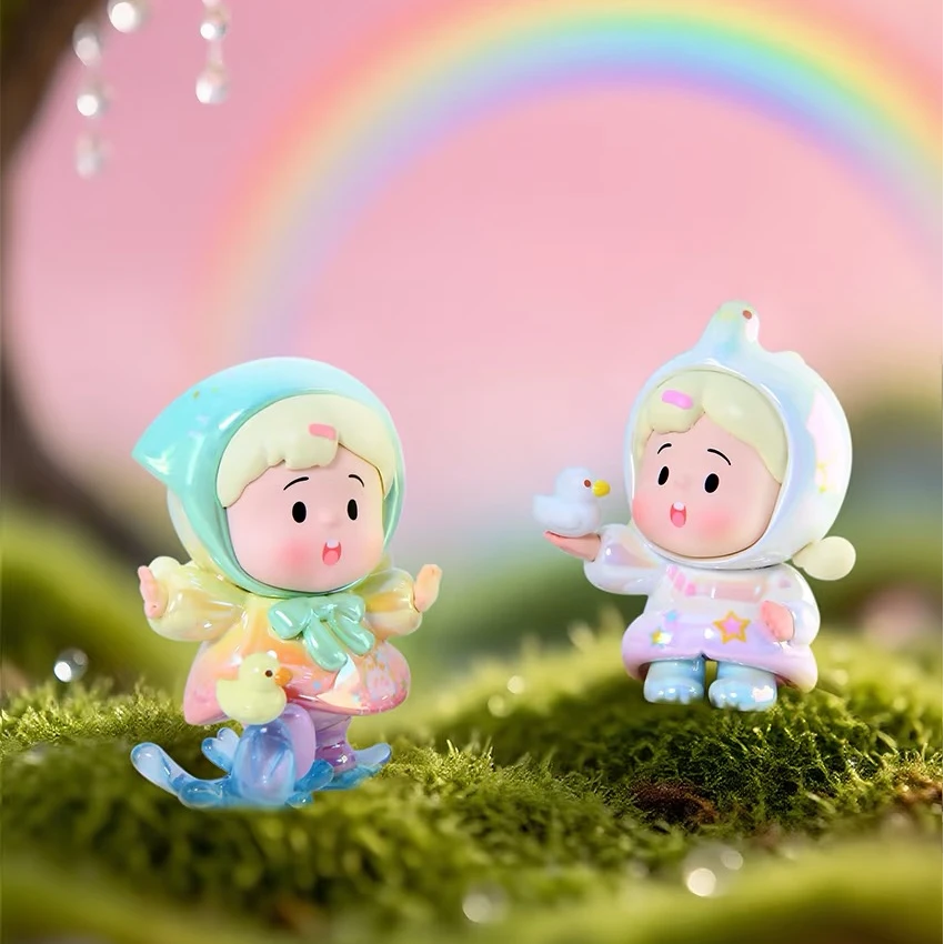 【拆盒】小花卷听雨的声音盲盒mini盲盒手办摆件可爱女孩潮流