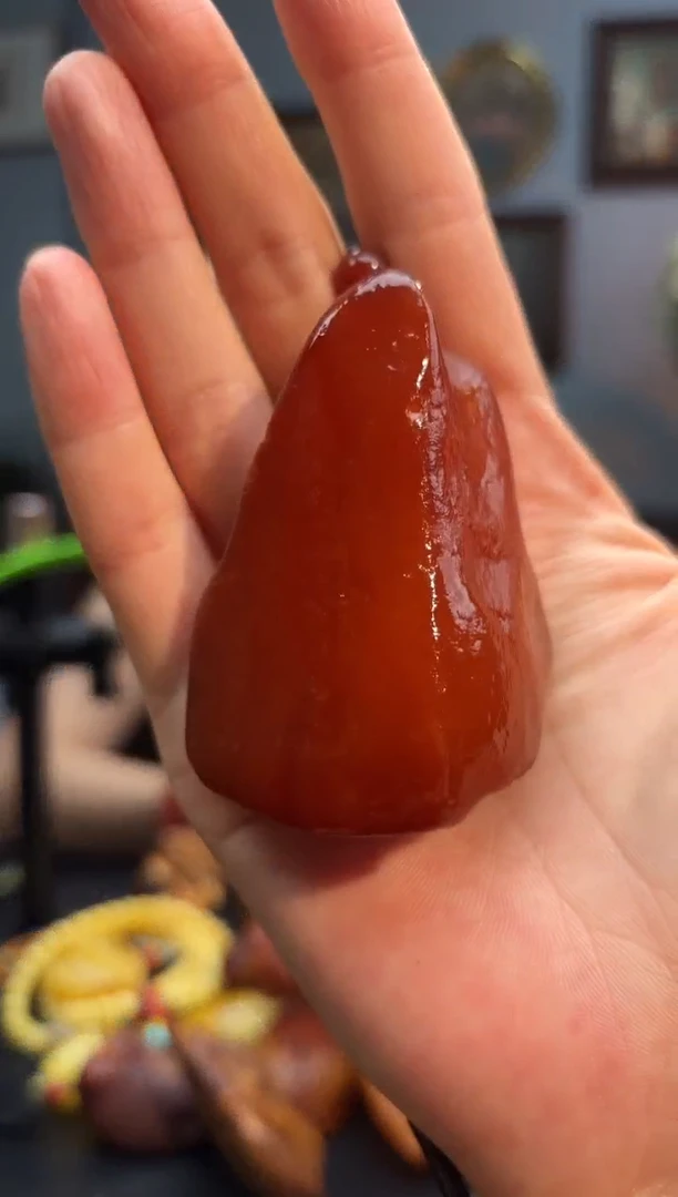 琥珀颈饰未镶嵌吊坠
