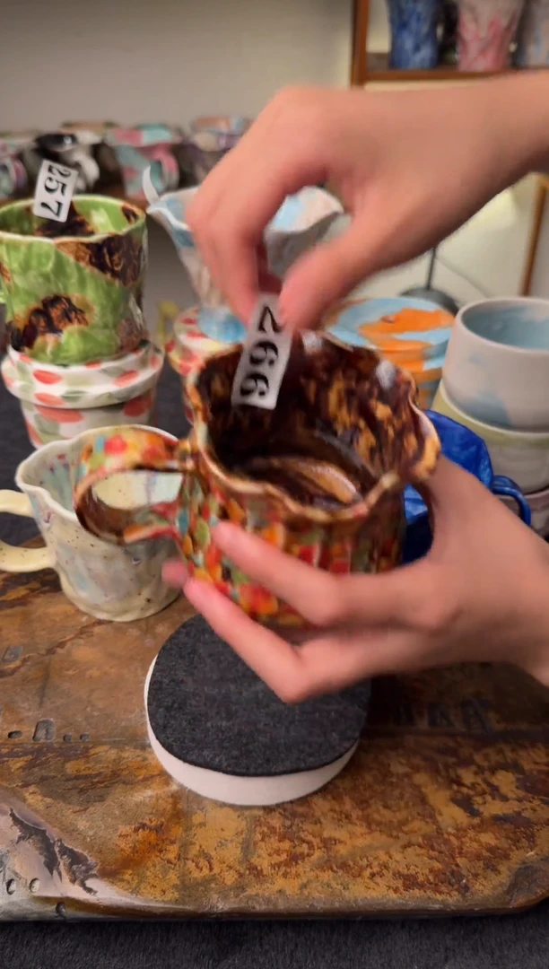 杯子266景德镇颜色釉杯杯