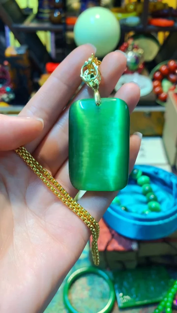 【闪购商品】和田玉（碧玉）挂件未镶嵌主播推荐主播推荐