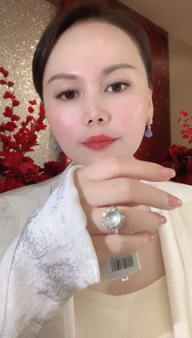 18K金镶嵌戒指翡翠C52