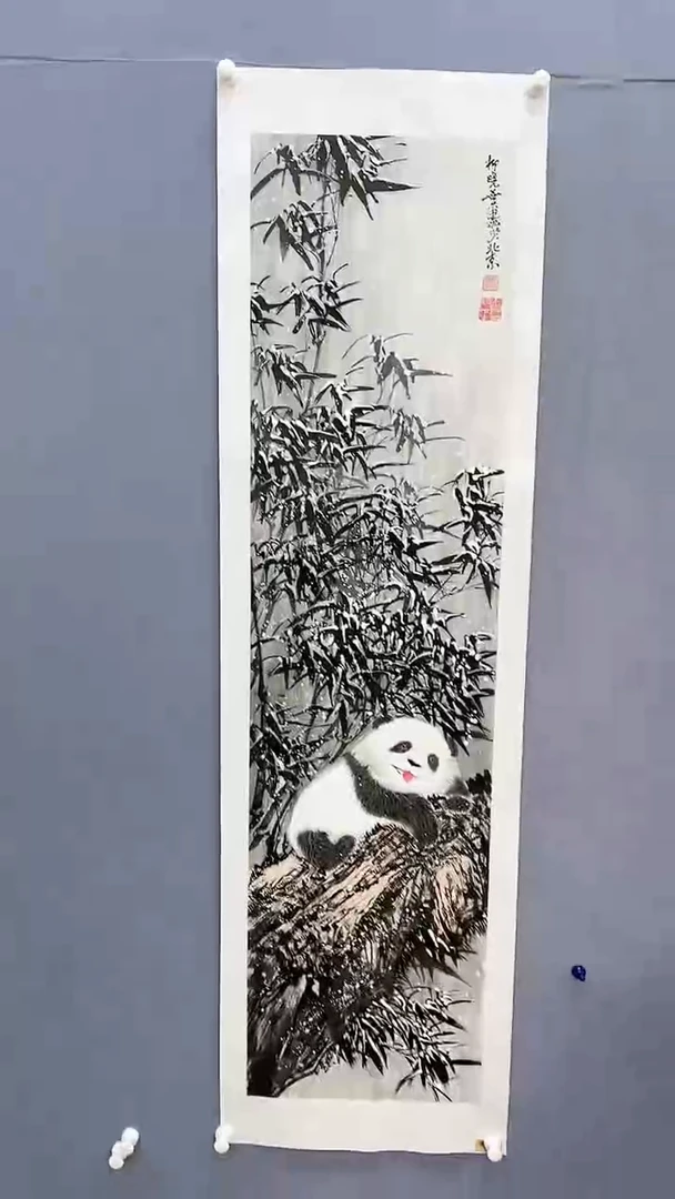 【闪购商品】绘画柳晓叶绘画4平尺熊猫