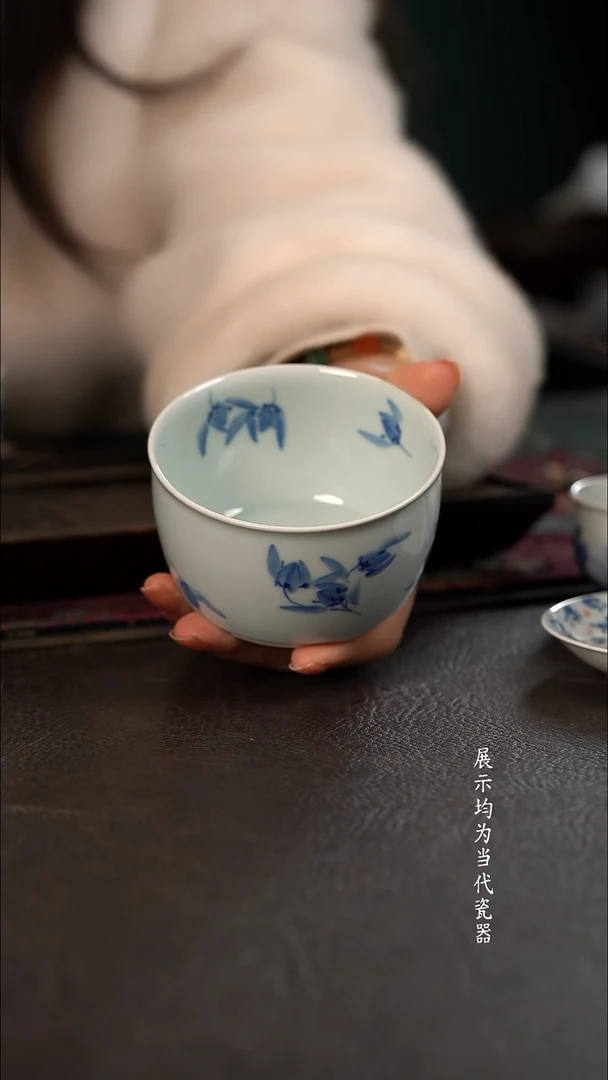 品遗HL兰花头 早餐杯 随机