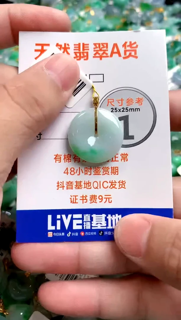 颈饰18K金镶嵌翡翠0298404287