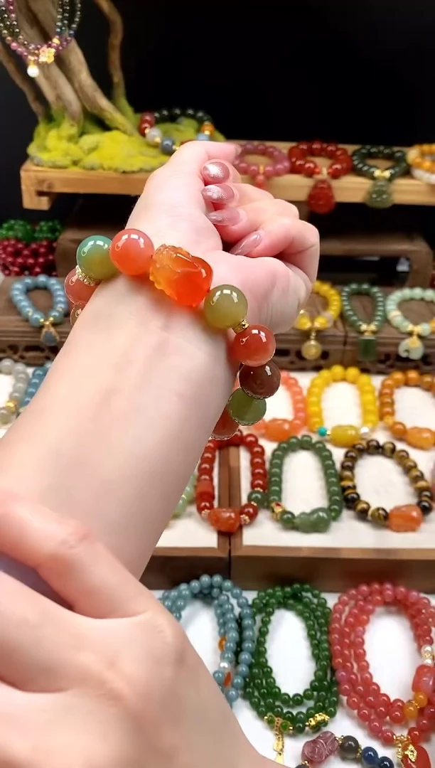 未镶嵌玛瑙手饰多宝貔貅13mm