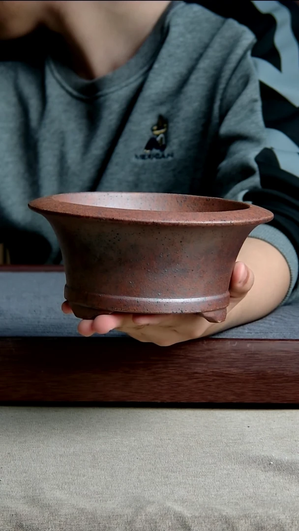 紫砂花盆14.5*7.5内径紫砂花盆