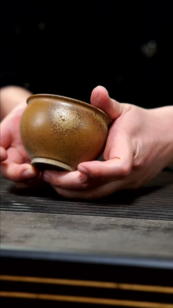 【闪购商品】紫砂茶壶本绿柴烧圆融杯「鼓囊囊」