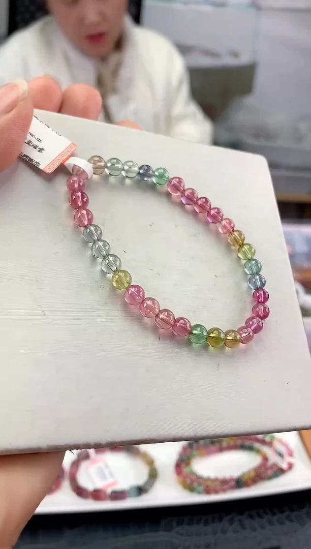 未镶嵌手串碧玺多样性发一条