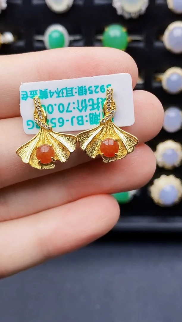 银S925镶嵌戒指翡翠1081