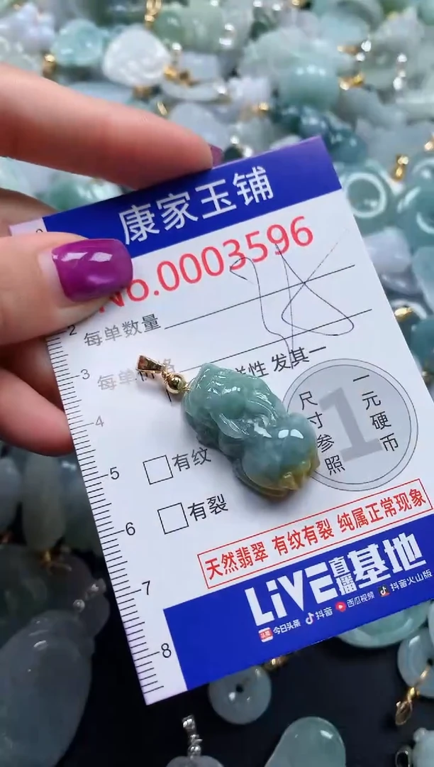 颈饰未镶嵌翡翠3596