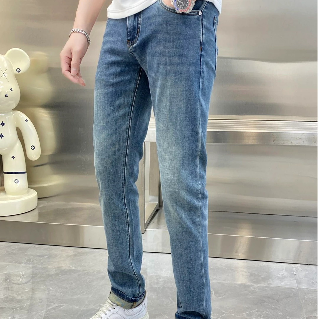 睿智 25年春夏男士超柔欧货修身牛仔裤-25823
