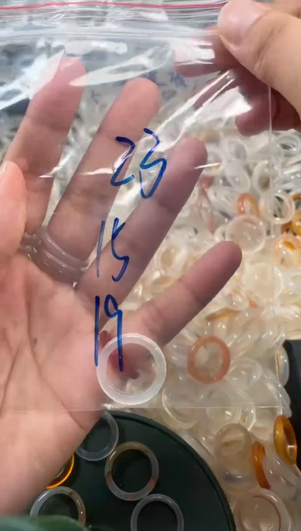 玛瑙/玉髓戒圈未镶嵌23