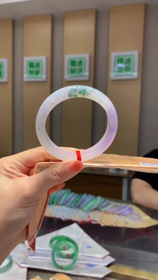 翡翠手镯未镶嵌-Q109圈口58.5*13.4*8.3