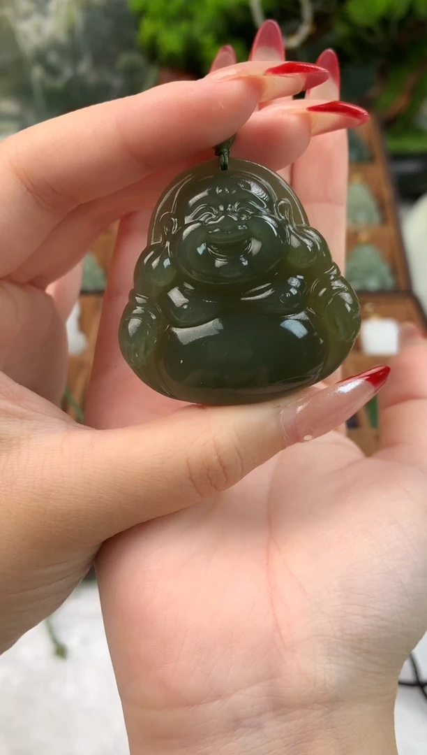 颈饰未镶嵌和田玉兰*喵吊坠