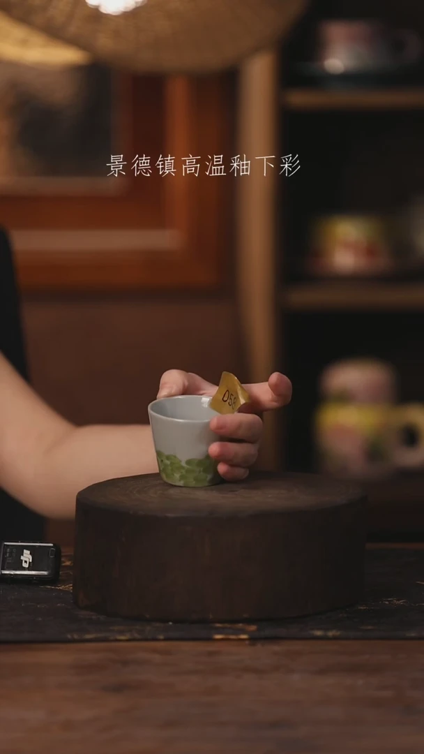 陶瓷景德镇高温釉下手绘陶瓷058