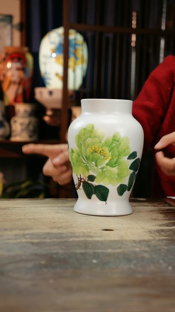 【闪购商品】瓷片景德镇纯手工釉下彩精品花瓶