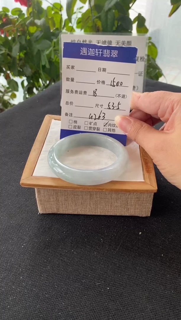 未镶嵌手镯翡翠◡****ᐝ53.5圈口 G263编码