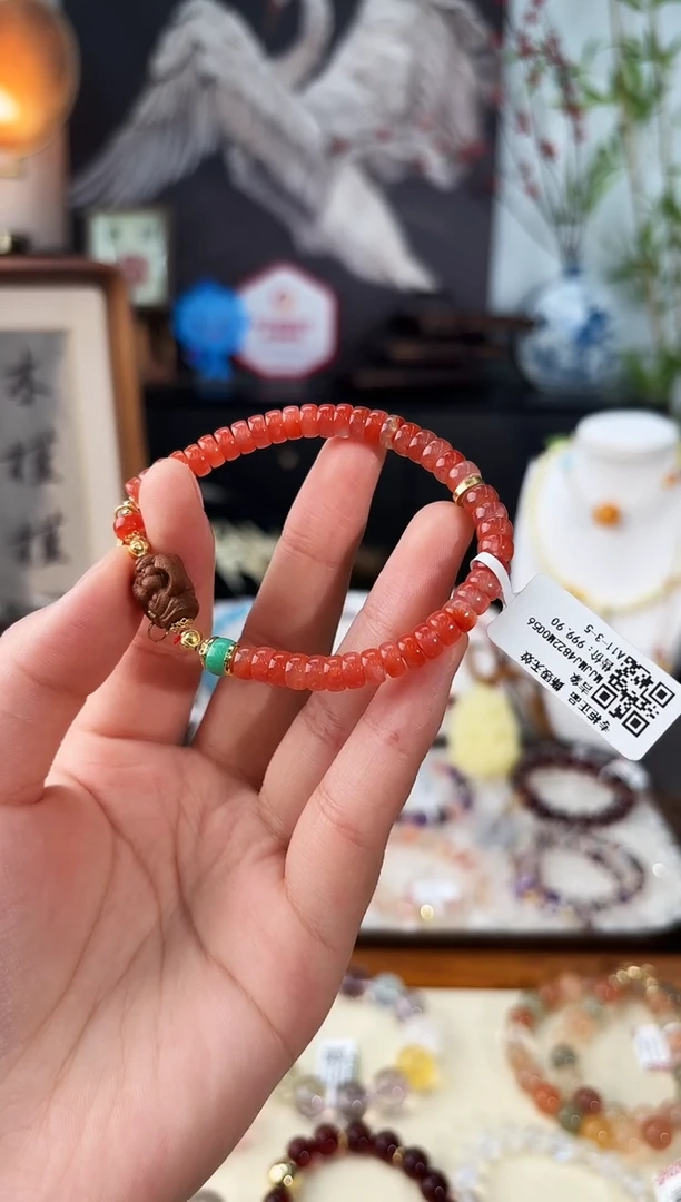 未镶嵌手串南红玛瑙MJJMJ4822吉象多样性发一