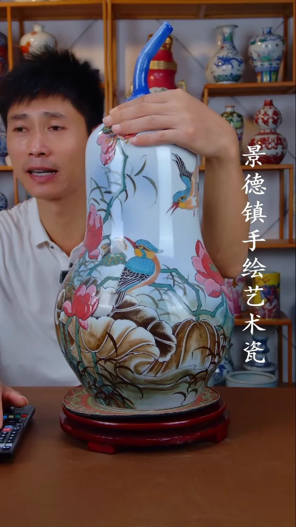 摆件景德镇手工手绘陶瓷摆件19