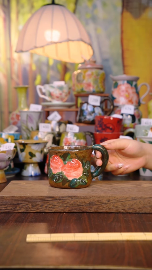 摆件泥垚手作 景德镇手工手绘器物
