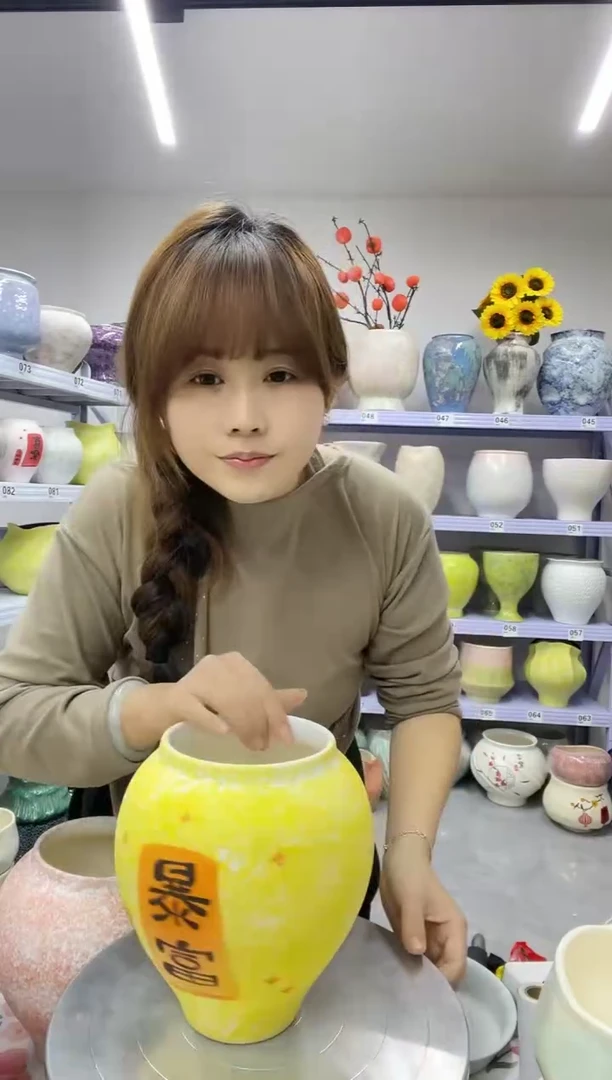 11.8陶瓷花盆直播链接高.    20  口12