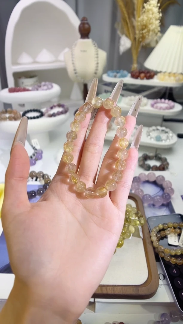 未镶嵌手链水晶金发晶多样性发其一