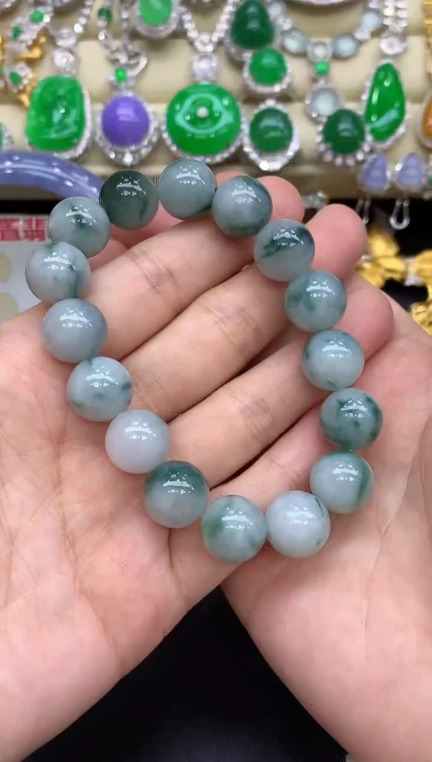 未镶嵌手串翡翠165-中国好珍宝