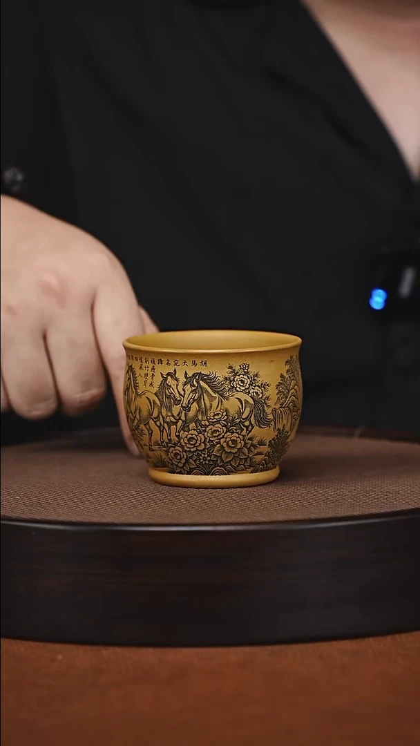 茶杯紫砂原矿紫砂