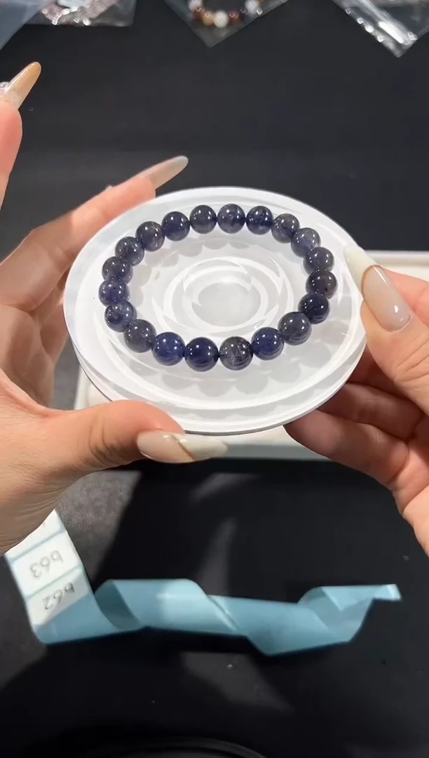 未镶嵌堇青石手串62b多样性发其一【1条】默认微瑕