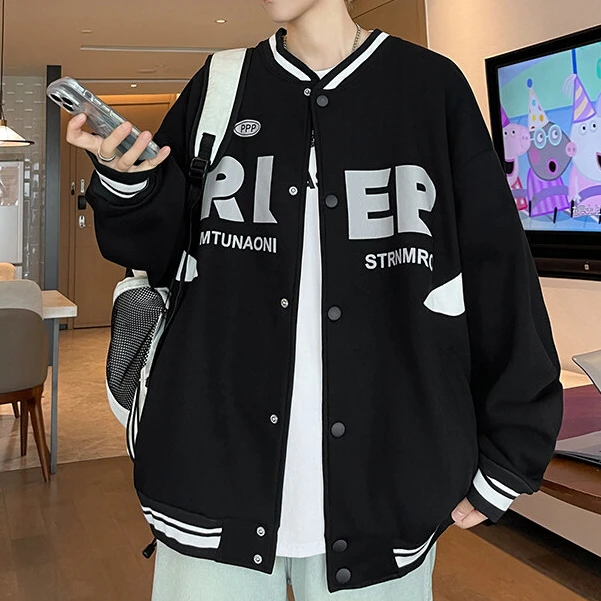 男款外套春秋季2025新款青少年卫衣休闲夹克潮牌高级感男装棒球服